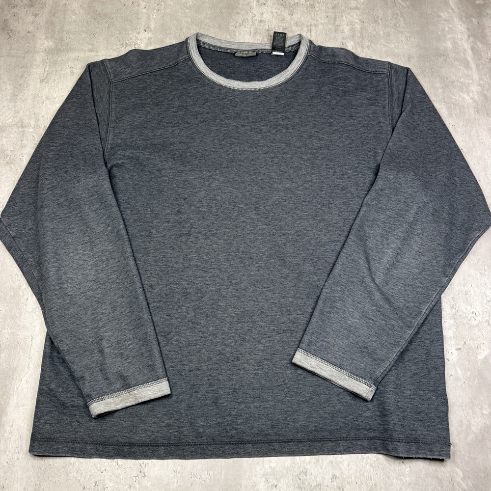 REI Mens XL Gray Pullover Long Sleeve Outdoors Travel Hiking Camp T-Shirt